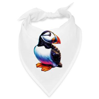 Papageitaucher - Bandana - Weiß - Vorne