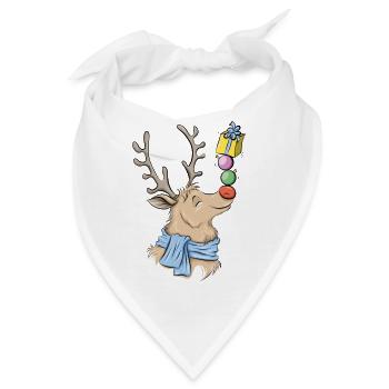 Rentier - Bandana - Weiß - Vorne