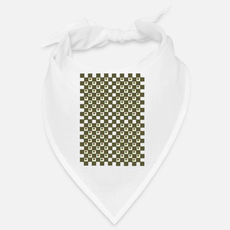 Conception de cœur - Bandana - blanc