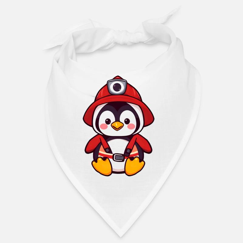 Pinguin-Feuerwehrmann bei der Rettung Bandana