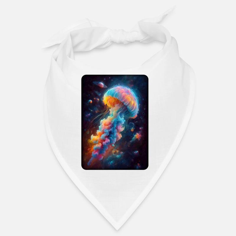 Kosmische Qualle Kunstwerk Bandana