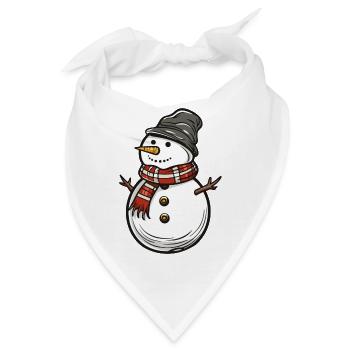 Schneemann - Bandana - Weiß - Vorne