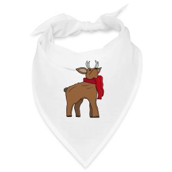 Ein liebenswertes Reh - Bandana - Weiß - Vorne