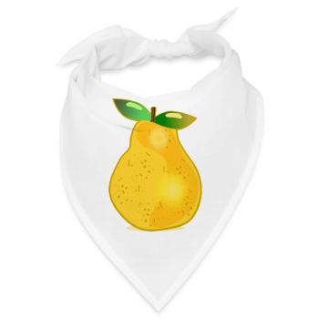 OBST REIFE BIRNE - Bandana - Weiß - Vorne