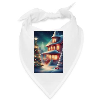 Wunderschöne Weihnachtszeit - Bandana - Weiß - Vorne