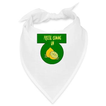 Ausgepresst wie eine Zitrone - Bandana - Weiß - Vorne