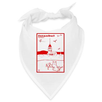 İstanbul, Türkei - Bandana - Weiß - Vorne