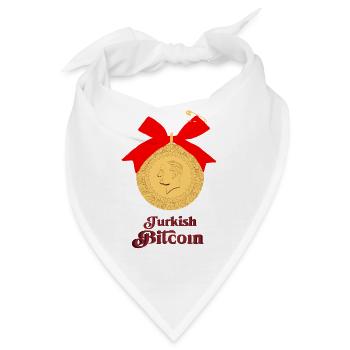 Türkischer Bitcoin - Bandana - Weiß - Vorne