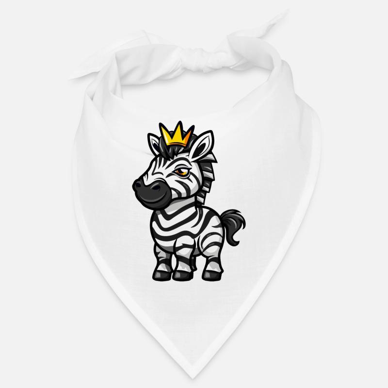 Zebra Cartoon Crown Bandana
