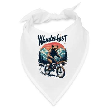 Grizzly on Bike - Wanderlust - Bandana - Weiß - Vorne