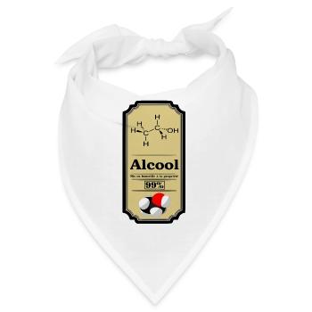Alkohol - Bandana - Weiß - Vorne