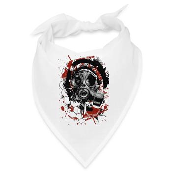 Trash Polka // Illustration - Bandana - Weiß - Vorne