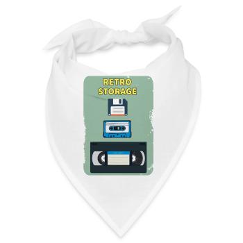 Retro-Lagerung - Bandana - Weiß - Vorne