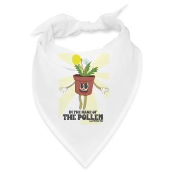 Super Pollen Blume - Bandana - Weiß - Vorne