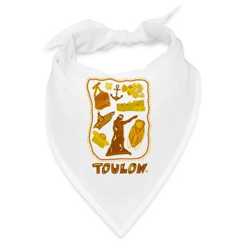 Toulon und seine Symbole - Bandana - Weiß - Vorne