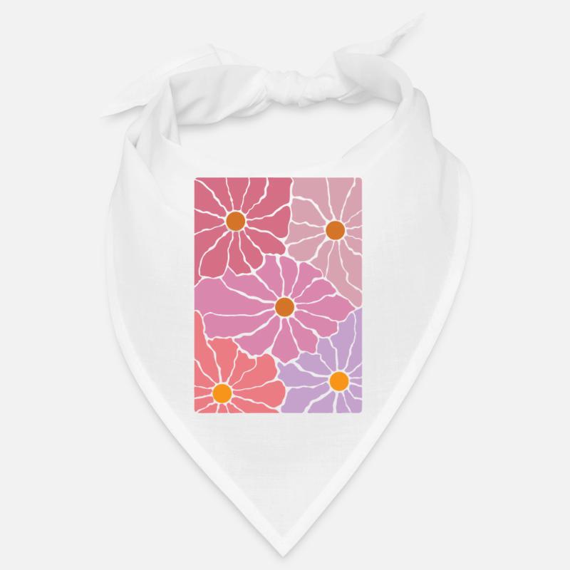 Boho Flora Blumen Bandana