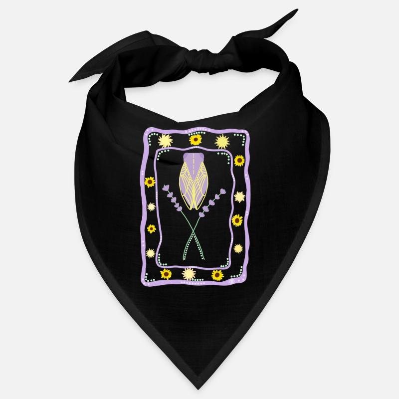 Summer Provence Vibes - Cicada and Lavender Bandana