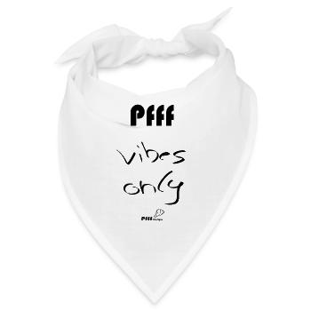 vibes only - Bandana - Weiß - Vorne