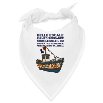 Fischerboot von Toulon und Gabian Provence - Bandana - Weiß - Vorne