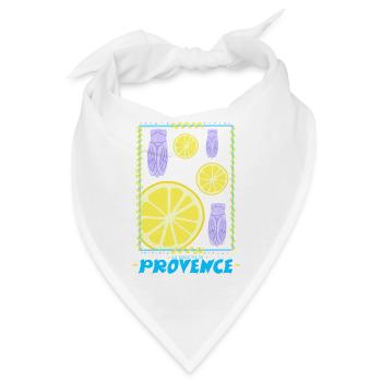 Das gute Leben in der Provence - Bandana - Weiß - Vorne