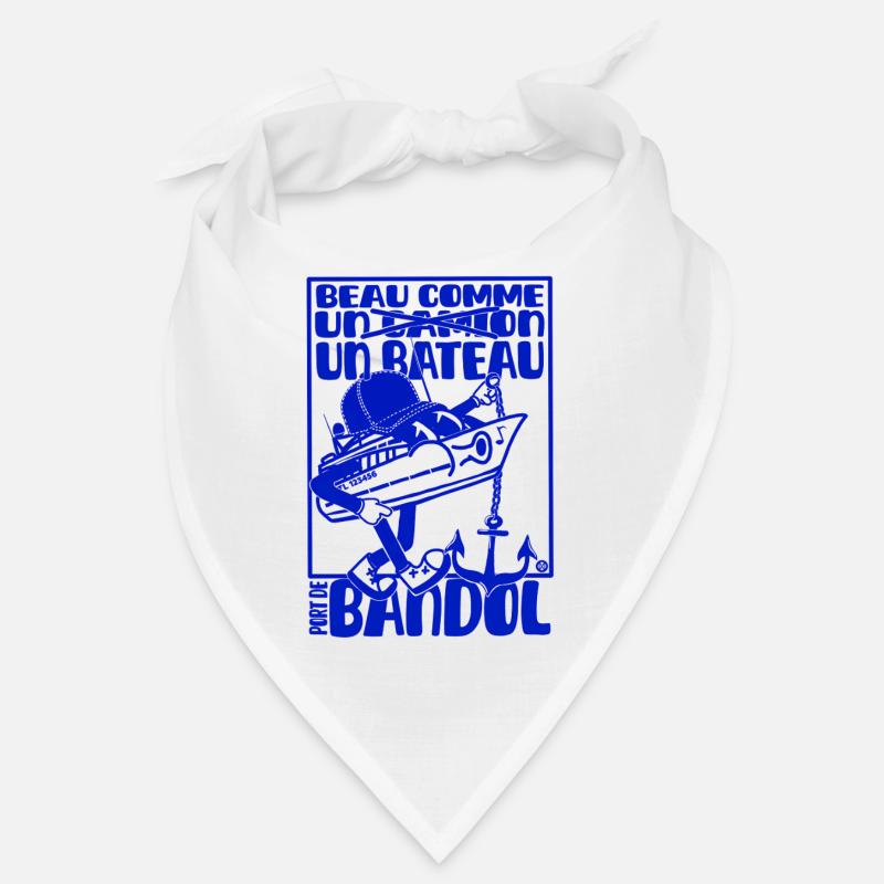 Retro Mittelmeer Bandol Boot Maskottchen Bandana
