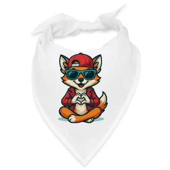 Foxy Love Vibes - Bandana - Weiß - Vorne