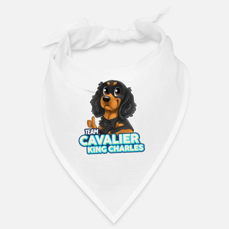 TEAM Cavalier King Charles - Noir et Feu Bandana