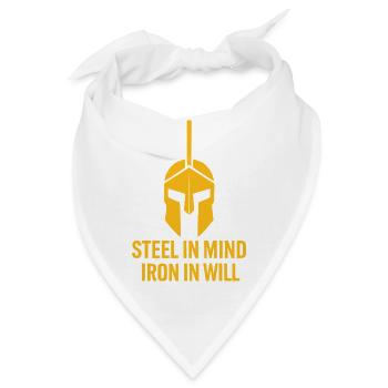 Stahl im Kopf Eisen im Willen T-Stück - Bandana - Weiß - Vorne