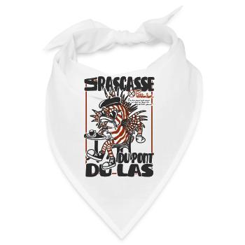 Der Drachenkopf von Pont-du-Las, das Maskottchen von Toulon - Bandana - Weiß - Vorne