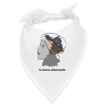 La Dame Allemande Design - Bandana - Weiß - Vorne
