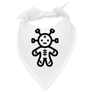 Voodoo-Puppe - Bandana - Weiß - Vorne