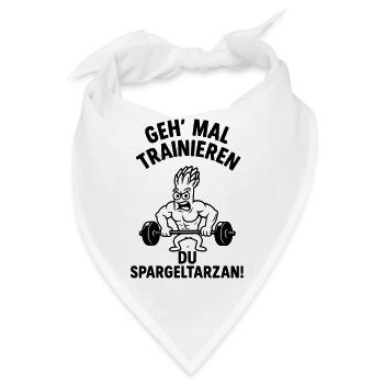 spargeltarzan trainieren - Bandana - Weiß - Vorne