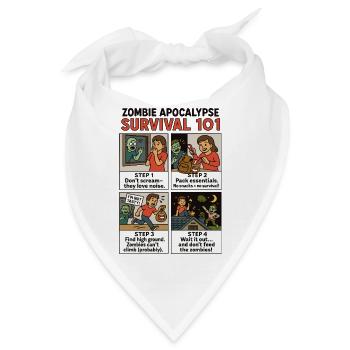Zombie Survival Guide - Bandana - Weiß - Vorne