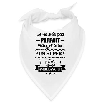Super Notfall-Krankenwagen - Bandana - Weiß - Vorne