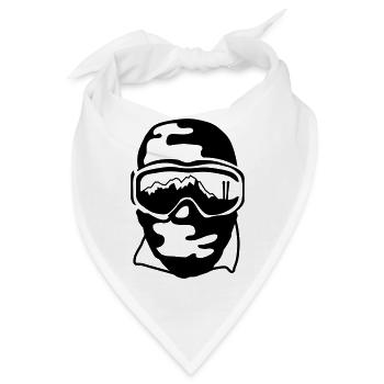 Skibrille - Bandana - Weiß - Vorne