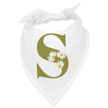 Green Daisies Brief - Bandana - Weiß - Vorne