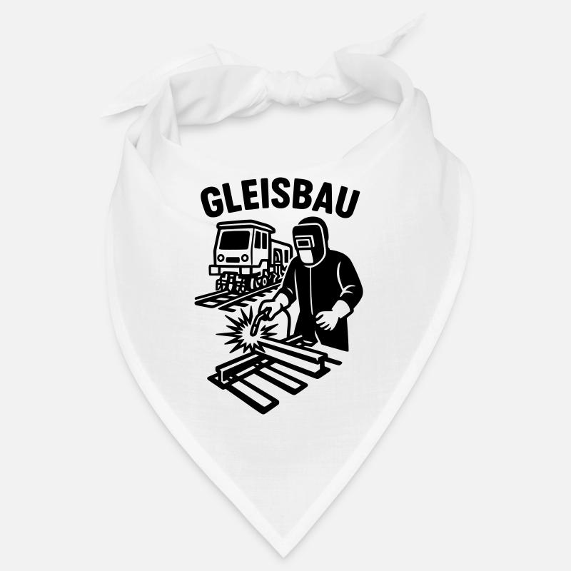 gleisbau beruf - Bandana - Weiß