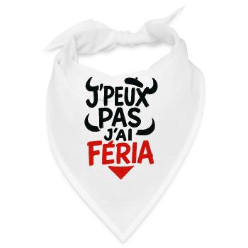 Ich kann nicht, Feria - Bandana - Weiß - Vorne