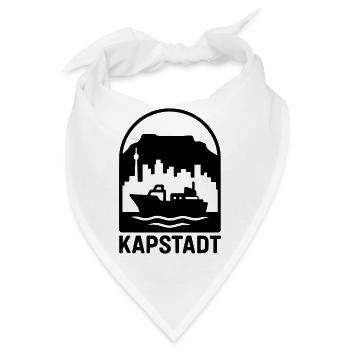 kapstadt silhouette tafelberg - Bandana - Weiß - Vorne