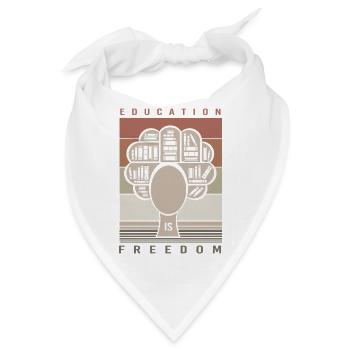 Black History Month Black-power Afro - Bandana - Weiß - Vorne