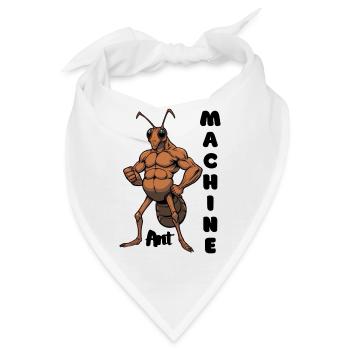 Mechanische Ameise Muskelheld - Bandana - Weiß - Vorne