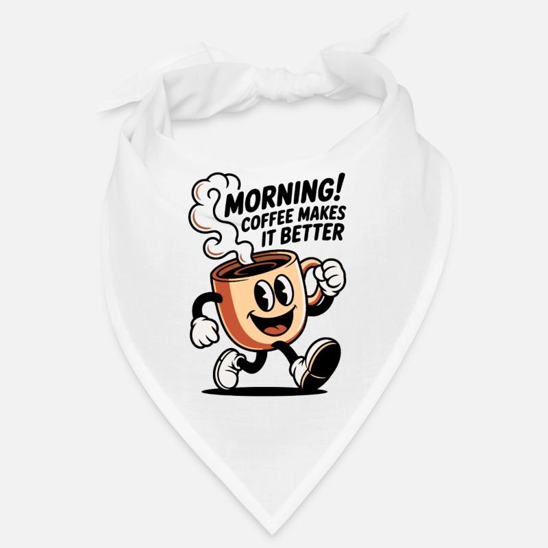 Coffee Mug Cartoon Bandana