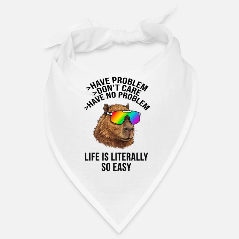 Cool Capybara Regenbogen-Sonnenbrille – Chill-Meme Bandana