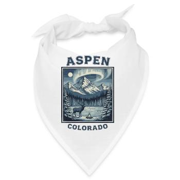 Aspen Colorado Winterurlaub Wandern Skifahren - Bandana - Weiß - Vorne