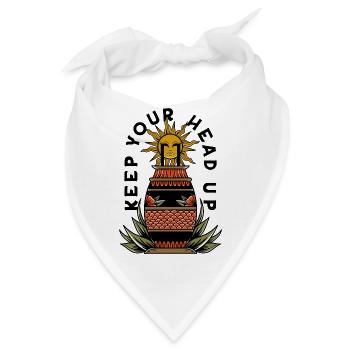 Keep Your Head Up - Bandana - Weiß - Vorne