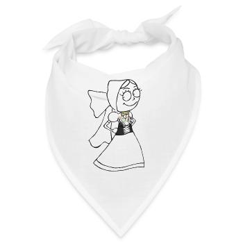 SERBSKA HANKA - kontur - - Bandana - Weiß - Vorne