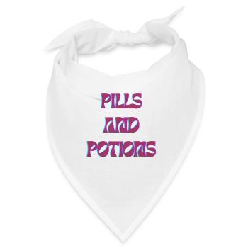 Pills and Potions Motiv  - Bandana - Weiß - Vorne