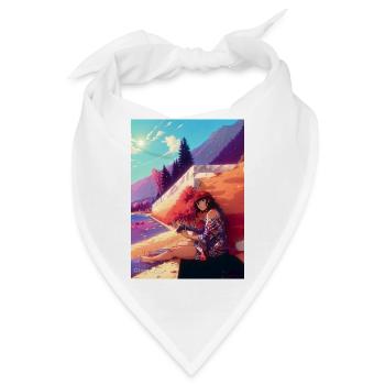Am See - Bandana - Weiß - Vorne