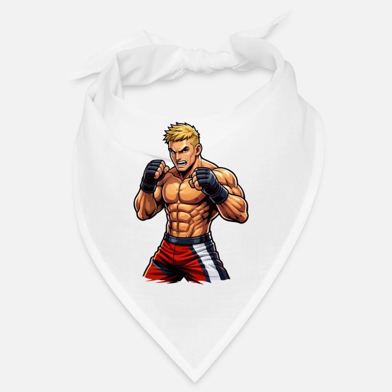 Combattant de MMA avec des muscles Bandana