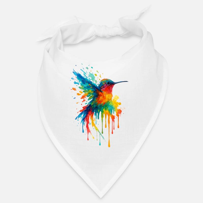 Colibri Watercolor Splash Chroma Bandana